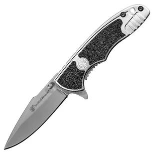 Nóż składany Smith&Wesson Drop Point Silver Black 1084306 - Noże - miniaturka - grafika 1