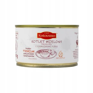 Wyroby Kościuszko Kotlet mielony drobiowy z ziemniakami puree 400g - Szybkie dania obiadowe - miniaturka - grafika 1