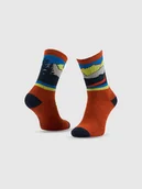 Skarpetki sportowe męskie - 4F Skarpetki trekkingowe z wełną długie męskie - multikolor 43-46 - miniaturka - grafika 1