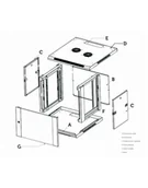 Szafy rack - EXTRALINK 9U 600X450 WALL-MOUNTED RACKMOUNT CABINET - miniaturka - grafika 1
