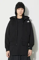 Bluzy damskie - The North Face bluza W Essential Fz Hoodie damska kolor czarny z kapturem z nadrukiem NF0A853VJK31 - miniaturka - grafika 1