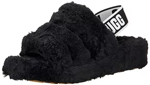 UGG Fluff Yeah Fuzz Sugar, kapcie damskie, czarny, 41 EU - Kapcie damskie - miniaturka - grafika 1