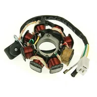 Części motocyklowe - Iskrownik - Stojan alternatora QMB 139 3-pinowa - miniaturka - grafika 1