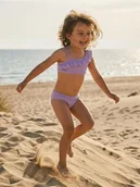 Stroje kąpielowe dla dziewczynek - Sinsay - Dwuczęściowy strój kąpielowy z falbaną na jednym ramieniu - fioletowy - miniaturka - grafika 1