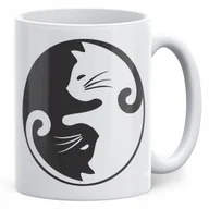 Kubki - Kubek ceramiczny Koty Yin Yang Dla Kociary Prezent Upominek - miniaturka - grafika 1