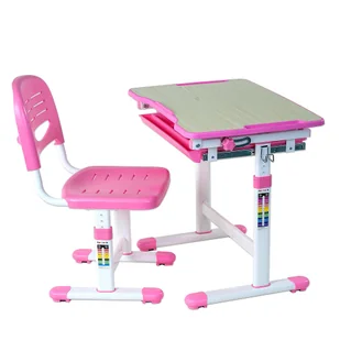 FunDesk Biurko+krzesło regulowane Piccolino Pink - Biurka dla dzieci - miniaturka - grafika 1