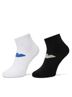 Skarpetki męskie - Emporio Armani Zestaw 2 par niskich skarpet męskich EM000538 AF12299 MC001 Czarny - miniaturka - grafika 1