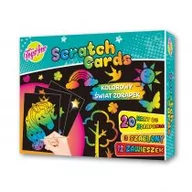 Zabawki kreatywne - Stnux Zestaw Scratch Cards kolorowy świat zdrapek STN7021 - - miniaturka - grafika 1