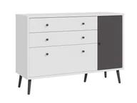 Komody - Komoda EasyKlix Harllson Hltk221Rec-M806 Biały / Uni Wolfram Szary - miniaturka - grafika 1