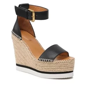 Espadryle damskie - Espadryle See By Chloé - SB26152 Black 999 - grafika 1