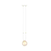 Lampy sufitowe - Emibig GLAM 1 WHITE/MIODOWY 1117/1 lampa wisząca szklane klosze GLAMOUR 1117/1 - miniaturka - grafika 1