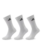 Skarpetki damskie - adidas Zestaw 3 par wysokich skarpet unisex Cushioned Crew HT3446 Biały - miniaturka - grafika 1