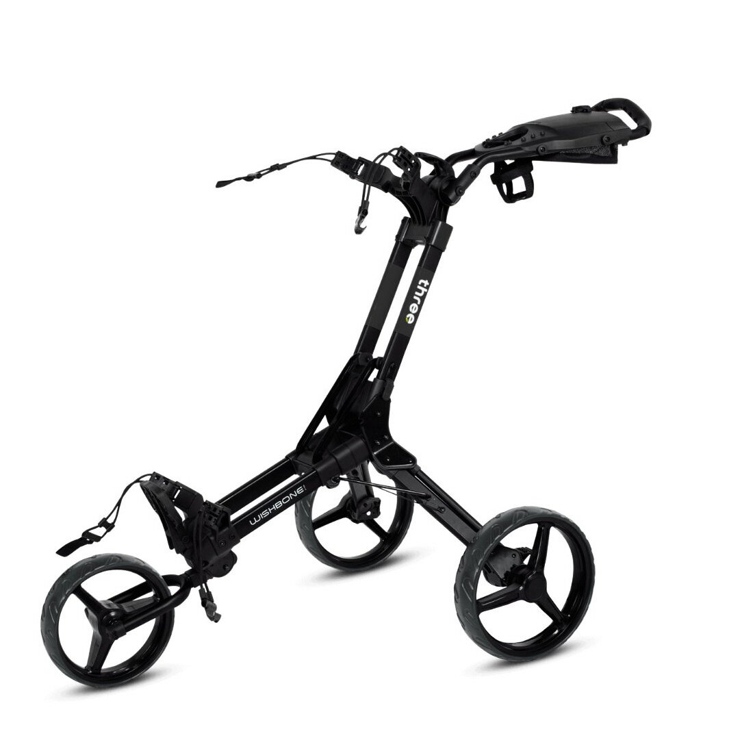 Ręczny wózek golfowy Wishbone Cube Three Black/White
