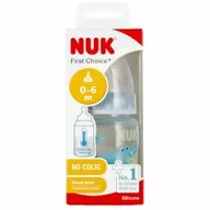 Butelki dla niemowląt - Nuk Butelka z wskaźnikiem temp. 0-6m First Choice 10743875 150 ml - miniaturka - grafika 1