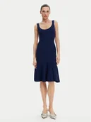 Sukienki - Silvian Heach Sukienka dzianinowa GPP25016VE Granatowy Regular Fit - miniaturka - grafika 1