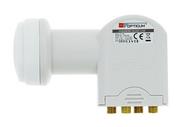 Konwertery satelitarne - Opticum Quad LNB  LQP 04H  pozłacane styki (Full HD, 3d) LQP-04H - miniaturka - grafika 1