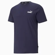 Koszulki sportowe męskie - Męska koszulka Essentials z małym logo PUMA Peacoat Blue - miniaturka - grafika 1