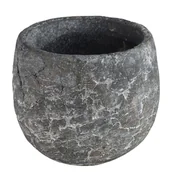 Donice - Osłonka doniczki betonowa Thomas 9.5cm antracytowa - miniaturka - grafika 1