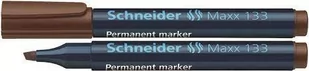 Schneider Marker permanentny Maxx 133 ścięty 1-4 mm brązowy 4004675038616 - Markery permanentne - miniaturka - grafika 1