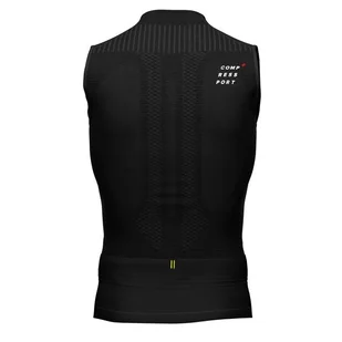 COMPRESSPORT Koszulka kompresyjna do biegania TRAIL POSTURAL TANK TOP 2020 czarna - Koszulki sportowe męskie - miniaturka - grafika 7