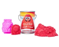 Zabawki kreatywne - Ultra Piasek 150g czerwony + foremka Lew - EPEE - miniaturka - grafika 1