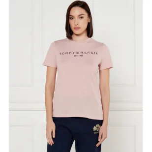 Tommy Hilfiger T-shirt Regular Fit - Koszulki i topy damskie - miniaturka - grafika 1