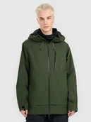 Kurtki męskie - 4F Kurtka snowboardowa membrana 15000 męska - khaki XXL - miniaturka - grafika 1