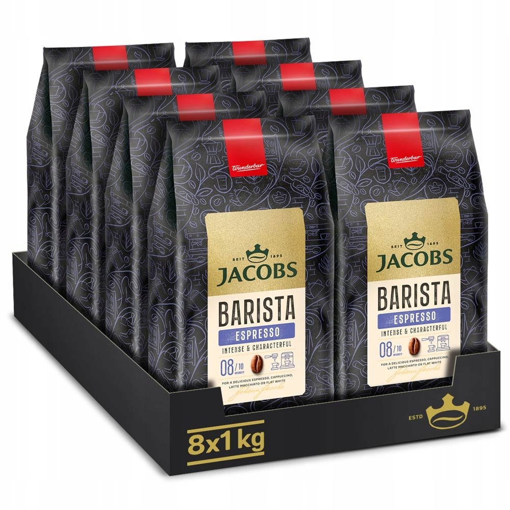 Kawa ziarnista Jacobs Barista Espresso 8x 1kg