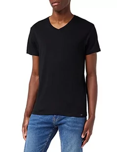 Lee Męski t-shirt Twin Pack V Neck, czarny biały, L - Koszulki męskie - miniaturka - grafika 1