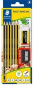 Długopisy - Ołówek Noris 6szt 2xHB,1x2B,B,H,2H + gumka+gratis - Staedtler - miniaturka - grafika 1