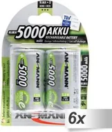 Ładowarki i akumulatory - Ansmann Akumulator MaxE D / R20 5000mAh 6 szt. - miniaturka - grafika 1