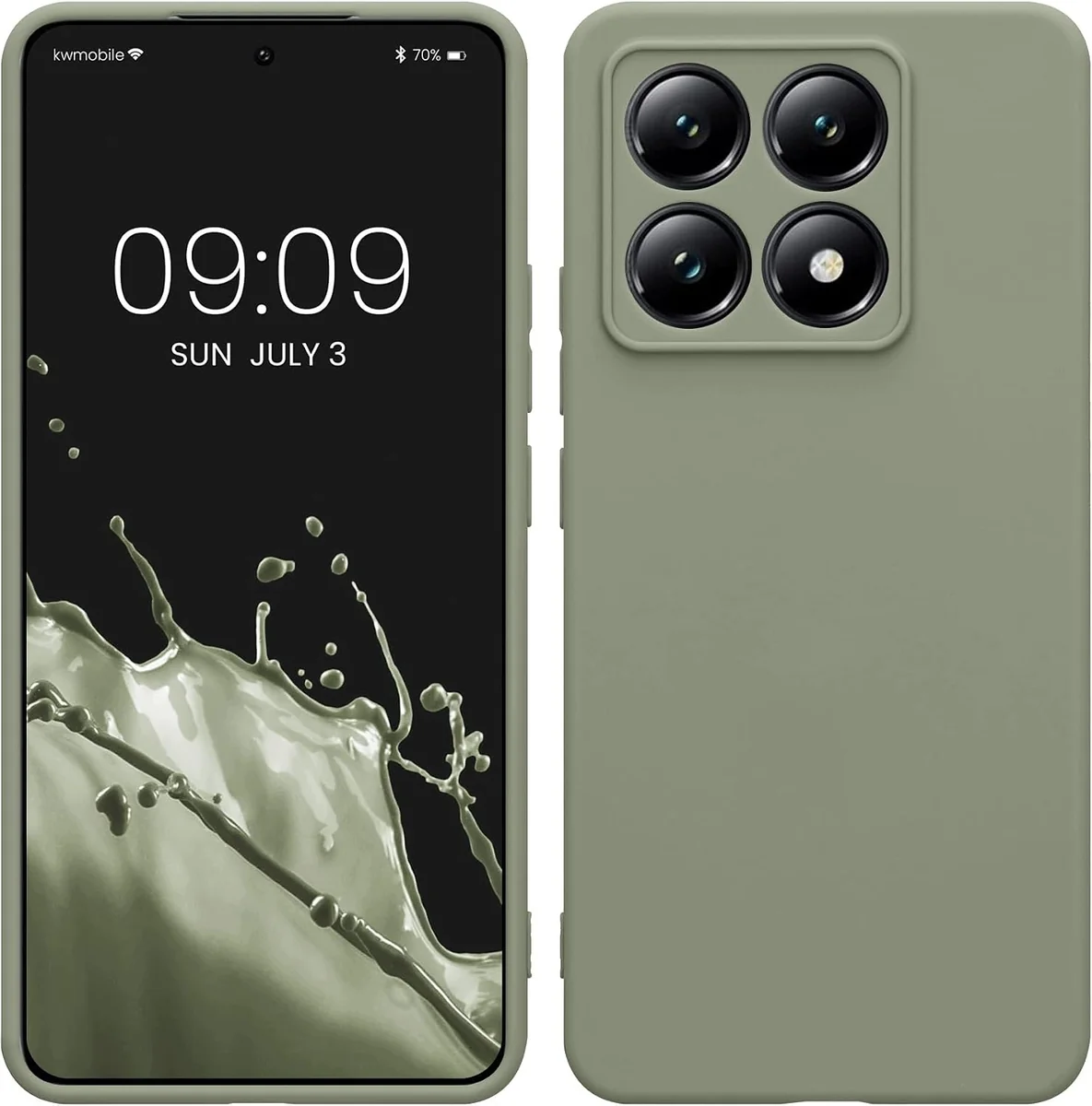 ETUI TELEFON OCHRONNE SZARE ZIELONE ELASTYCZNE MATOWE SMUKŁE MOCNE