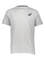 Koszulki sportowe męskie - asics Koszulka sportowa w kolorze jasnoszarym - miniaturka - grafika 1