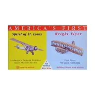 Akcesoria i części modelarskie - Model plastikowy - Samoloty America's First - Spirit of St Louis / Wright Flyer - Glencoe Models (2szt) - miniaturka - grafika 1