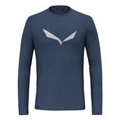 Koszulki męskie - SALEWA LONGSLEEVE SOLIDLOGO DRY 00-0000027340_8670 r M - miniaturka - grafika 1