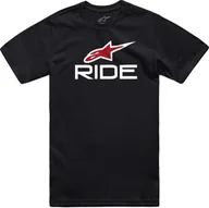 Koszulki męskie - Alpinestars T-shirt ALPINESTARS RIDE 4.0 CSF TEE, Black/White/Red Rozmiar: XXL - miniaturka - grafika 1