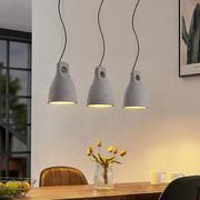 Lampy sufitowe - Lindby Esmila lampa wisząca betonowe klosze - miniaturka - grafika 1