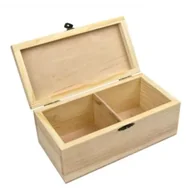 Dekoracje sali - Rosa Pudełko drewniane z zamkiem 20x10x8cm - miniaturka - grafika 1