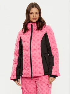 Guess Kurtka narciarska W4PL3N WH0K0 Różowy Regular Fit - Kurtki narciarskie - miniaturka - grafika 1