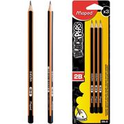 Ołówki - Maped Ołówek Blackpeps 3szt 2B AB398MAP - miniaturka - grafika 1