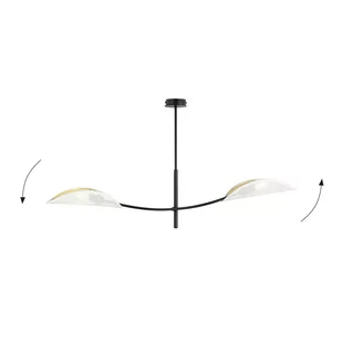 Emibig LOTUS 2 WHITE/GOLD 1107/2 lampa sufitowa żyrandol oryginalny Design abażury 1107/2 - Lampy sufitowe - miniaturka - grafika 3