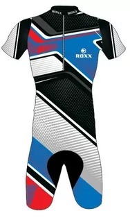 Pianki do pływania - Męskie strój triathlonowy Roxx Race Gel Cycling Skinsuit | BLUE M - grafika 1