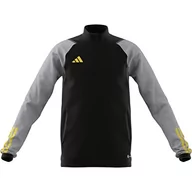 Koszulki i topy damskie - adidas Unisex Kids Tracksuit Jacket Tiro 23 Competition Training Track Top, Black/Team Light Grey/Impact Yellow, HU1313, 140 - miniaturka - grafika 1