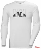 Koszulki męskie - Koszulka męska HELLY HANSEN NORD GRAPHIC LONGSLEEVE - White - miniaturka - grafika 1