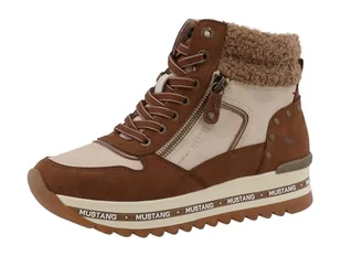 Mustang botki damskie 15M0312003, rozmiar:37 EU, kolor:Br±zowy - Botki damskie - miniaturka - grafika 1