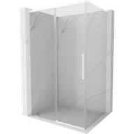 Kabiny prysznicowe - Mexen Rox L kabina prysznicowa rozsuwana 90 x 85 cm, transparent, biała - 8C2L-090-085-20-00 - miniaturka - grafika 1