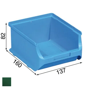Allit pojemnik ProfiPlus nr 2B, zielony szeroki 137x160x82mm (456243) - Skrzynki i torby narzędziowe - miniaturka - grafika 1