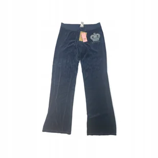 Granatowe spodnie dresowe damskie JUICY COUTURE L - Spodnie damskie - miniaturka - grafika 1