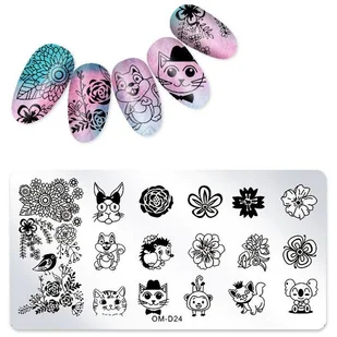 Blaszka Płytka do Stempli do zdobienia Paznokci - Ozdoby do paznokci - miniaturka - grafika 36