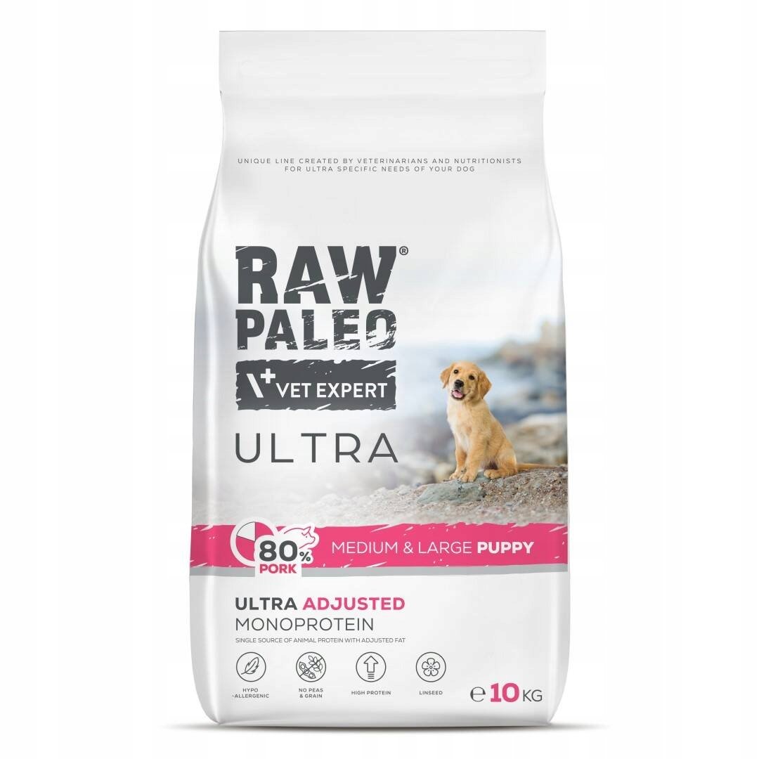 RAW PALEO Ultra Pork Medium&Large Puppy 10 kg